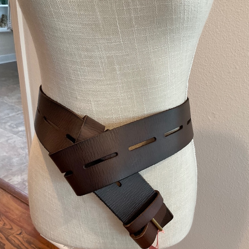 Leather belt